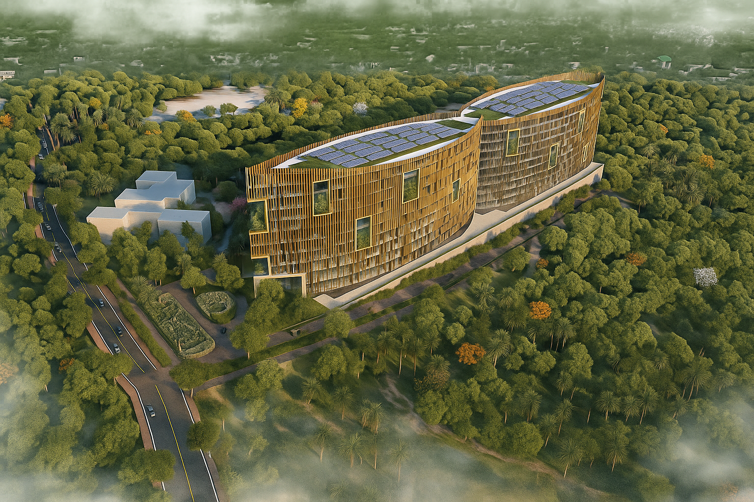 Technopark sustainable office campus in Kerala designed by CP Kukreja Architects